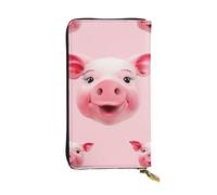 SDTYKHJ Portafoglio da donna Frizione Grande Capacità Portafoglio Lungo Sorridente in Pelle Signore Porta Telefono Porta Carta Borsa da Vi