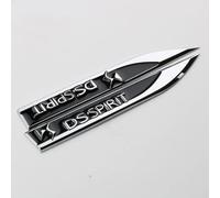 SDUEYZS Auto 3D Emblema Adesivo per Citroen DS7 5LS 6 4S 5 Stemmi e Decorazioni Sticker Badge carrozzeria Accessori,Black-A
