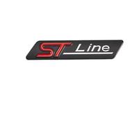 SDUEYZS Auto 3D Emblema Adesivo per Ford Stline Focus Fiesta Mondeo Ecosport Kuga Escape ST Line Stemmi e Decorazioni Sticker Badge carrozzeria Accessori,Black-A