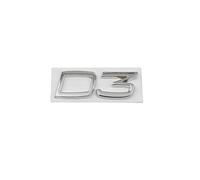 SDUEYZS Auto 3D Emblema Adesivo per Volvo S40 S60 S80 S90 XC40 XC60 XC90 V40 V60 V70 V90 C30 D2 D3 D4 D5 D6 D7 Stemmi e Decorazioni Sticker Badge carrozzeria Accessori,D3-Chrome