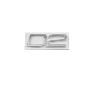 SDUEYZS Auto 3D Emblema Adesivo per Volvo S40 S60 S80 S90 XC40 XC60 XC90 V40 V60 V70 V90 C30 D2 D3 D4 D5 D6 D7 Stemmi e Decorazioni Sticker Badge carrozzeria Accessori,D2-Chrome