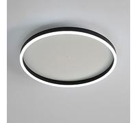 SDUYTDG Plafoniera da Incasso a LED in Acrilico, Lampada da soffitto Rotonda dimmerabile 3000K/4000K/6000K per Camera da Letto, Lampada da soffitto Nera,26/32/38W