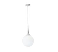 SDUYTEG Lampada a Sospensione a Globo con Vetro Bianco Smerigliato, Moderna Illuminazione a Sospensione a soffitto con Lunghezza del Cavo Regolabile per Cucina ad Isola, Soggiorno, Sala da Pranzo