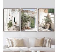 SDVIB Puglia Tree Door Poster Fotografia Tela Dipinto Italia Paesaggio Stampa artistica Immagine moderna della parete per la decorazione del soggiorno 30x40cm-3Pieces Frameless