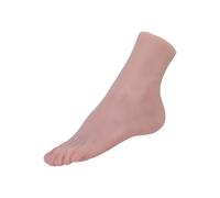 SDVXUOLM 1/2 PCS 18cm Small Realistic Foot Model False Nail Practice Female Mannequin Feet for Shoes Sock Display Props(Toe Positioning,Right)