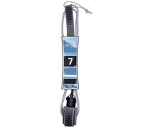 SDVXUOLM Leash for tavola da Surf 7 Piedi for shortboard, Leash di Sicurezza a Spirale con Cinturino alla Caviglia e Girevole a Doppio Blocco, Accessori Facile da sostituire(Grey)