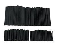 SDXCJY 254 guaine termorestringenti per cavi, guaina termorestringente, guaina nera per cavi, ideale per isolamento elettrico e riparazione. (nero)