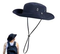 SDXCJY Cappelli da sole da uomo e donna a tesa larga, protezione UV, cappello safari, pesca, camminata, escursionismo, con sottogola, impermeabile e traspirante, Marina Militare, Taglia unica