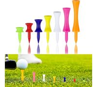SDXCJY Tee da golf in plastica, 105 pezzi, dimensioni miste, resistenti e infrangibili, in diversi colori (25, 31, 37, 43, 51, 57, 70 mm)