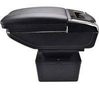 SDXXDEGF Bracciolo Auto per Fiat Punto Palio Brava Bravo 500 Siena Doblo Linea Tipo Marea Albea, Poggiabraccio Vano Portaoggetti Console Centrale Accessori Auto,Blackthread