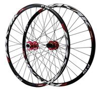 SDYAYFGE Ruote per Mountain Bike con Perno Passante E Freno A Disco, Mozzo A 32 Fori 26 27,5 29 Pollici, 2 Cuscinetti Anteriori E 4 Posteriori, Set di Ruote in Alluminio, 7-12 Marce,Rosso,29inch