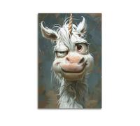SDYFERBX Poster decorativo da parete su tela con immagine di Pegasus, motivo animale, stampa moderna, per camera da letto, per camera da letto, 50 x 75 cm