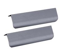 SDyudDS Maniglie for cassetti e armadietti da cucina in lega di alluminio, con bordo a dita, grigie, 2 pezzi(Hole distance 256mm)