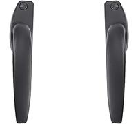 SDyudDS Maniglie per finestre, Coppia di maniglie for finestre a scomparsa sinistra e destra, blocco azionamento della maniglia tenda(Svart)