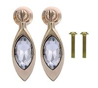 SDyudDS Maniglie per porte, 2 pezzi Pomelli decorativi for mobili con vite di ricambio for armadio, credenza, cassettiera, argento