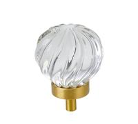 SDyudDS Maniglie per porte, Maniglie decorative for mobili, pomelli for cassetti da cucina, for guardaroba di casa, cassettiera ufficio, 1 pezzo(Transparent)