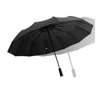 SDyudDS Ombrelli, Antivento 12 Ribs Apertura e Chiusura Automatica Resistente al Vento, Compatto, Leggero, Resistente, Mini, Pieghevole Portatile(Black)