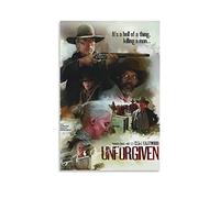 SDYYFF Quadro Su Tela 30 * 50cm Senza Cornice Morgan Freeman Gene Hackman Frances Fisher Poster per ragazze adolescenti Wall Art for Living Room Bathroom