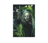 SDYYFF Quadro Su Tela 30 * 50cm Senza Cornice Ronnie James Dio Poster e Wall Art Arredamento moderno della camera da letto familiare