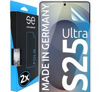 Se® - 2 pellicole protettive 3D trasparenti per Samsung Galaxy S25 Ultra, auto-guarigione, 100% impronte digitali e compatibile con FaceID, facile installazione senza bolle, ultra trasparente,