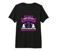 se avessi Una Scelta tra Dna e RNA Funny Biology Pun Maglietta Premium