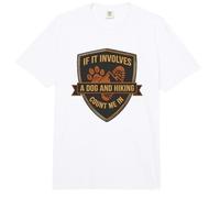 Se coinvolge Escursioni e Un Cane Mi contano | Escursioni Divertenti Comfort Colors Adult Heavyweight T-Shirt