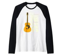 Se coinvolge Gesù e Chitarre Mi contano nella Musica Cristiana Maglia con Maniche Raglan