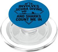 Se coinvolge immersioni subacquee e squali mi contano | Shark Diving PopSockets PopGrip per MagSafe