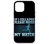 Se collasso prego metti in pausa l'orologio che corre o fa jogging Custodia per iPhone 12 mini