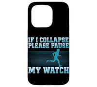 Se collasso prego metti in pausa l'orologio che corre o fa jogging Custodia per iPhone 15 Pro