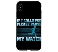 Se collasso prego metti in pausa l'orologio che corre o fa jogging Custodia per iPhone XS Max