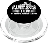 Se continuo ad andare avanti il mio corpo fa male per una settimana di triathlon PopSockets PopGrip per MagSafe