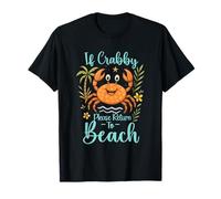 Se Crabby, per Favore, Torna alla Spiaggia Coastal Horizon Maglietta