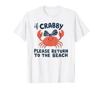 Se Crabby, per Favore, Torna alle Vacanze estive al Mare Maglietta