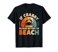 Se Crabby, per Favore, Torna in Spiaggia Tropical Explorer Mood Maglietta