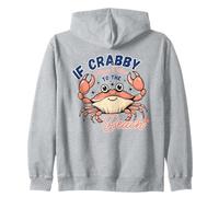 Se Crabby Please Return to the Beach Divertente Granchio Vacanza Divertimento Felpa con Cappuccio