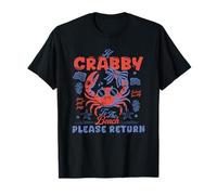 Se Crabby Si Prega di Tornare alla Spiaggia Mare Piacevole Maglietta