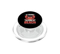 Se Crabby torna in spiaggia Funny Crab PopSockets PopGrip per MagSafe