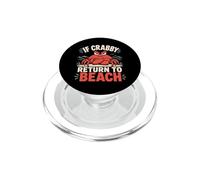 Se Crabby torna in spiaggia Funny Crab PopSockets PopGrip per MagSafe