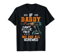 Se Daddy Can Can't Fix it Ware Wave Festa del papà Maglietta