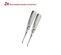Se di 2 Dentale Strumenti Leve Radici Luxation Curva 2mm Luxating Root elevators