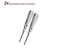 Se di 2 Dentale Strumenti Leve Radici Luxation Curva 4mm Luxating Root elevators