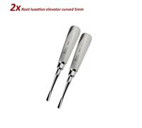 Se di 2 Dentale Strumenti Leve Radici Luxation Curva 3mm Luxating Root elevators