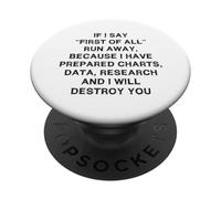 Se dico prima di tutto Frase divertente Sarcasmo Joke Preparazione PopSockets PopGrip Adesivo