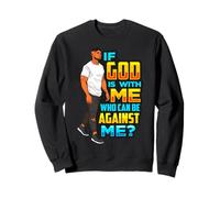 Se Dio è con Me Chi può Essere Contro di Me Padre Nero Re Felpa