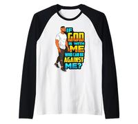 Se Dio è con Me Chi può Essere Contro di Me Padre Nero Re Maglia con Maniche Raglan