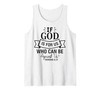 Se Dio è per Noi Uomini e Donne cristiani grati grati Canotta