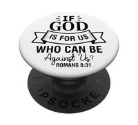 Se Dio è per noi uomini e donne cristiani grati grati PopSockets PopGrip Adesivo