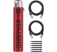 sE Electronics DM1 Dynamite Active In-Line - Preamplificatore per microfono con guadagno di 28 dB con 2 cavi per microfono XLR da 6 m e 7 fascette