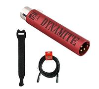 sE Electronics DM1 Dynamite Active Inline Microfono Preamplificatore con 10-Pack Touch Fastener Cinghie & 20 'XLR-XLR Cavo Bundle